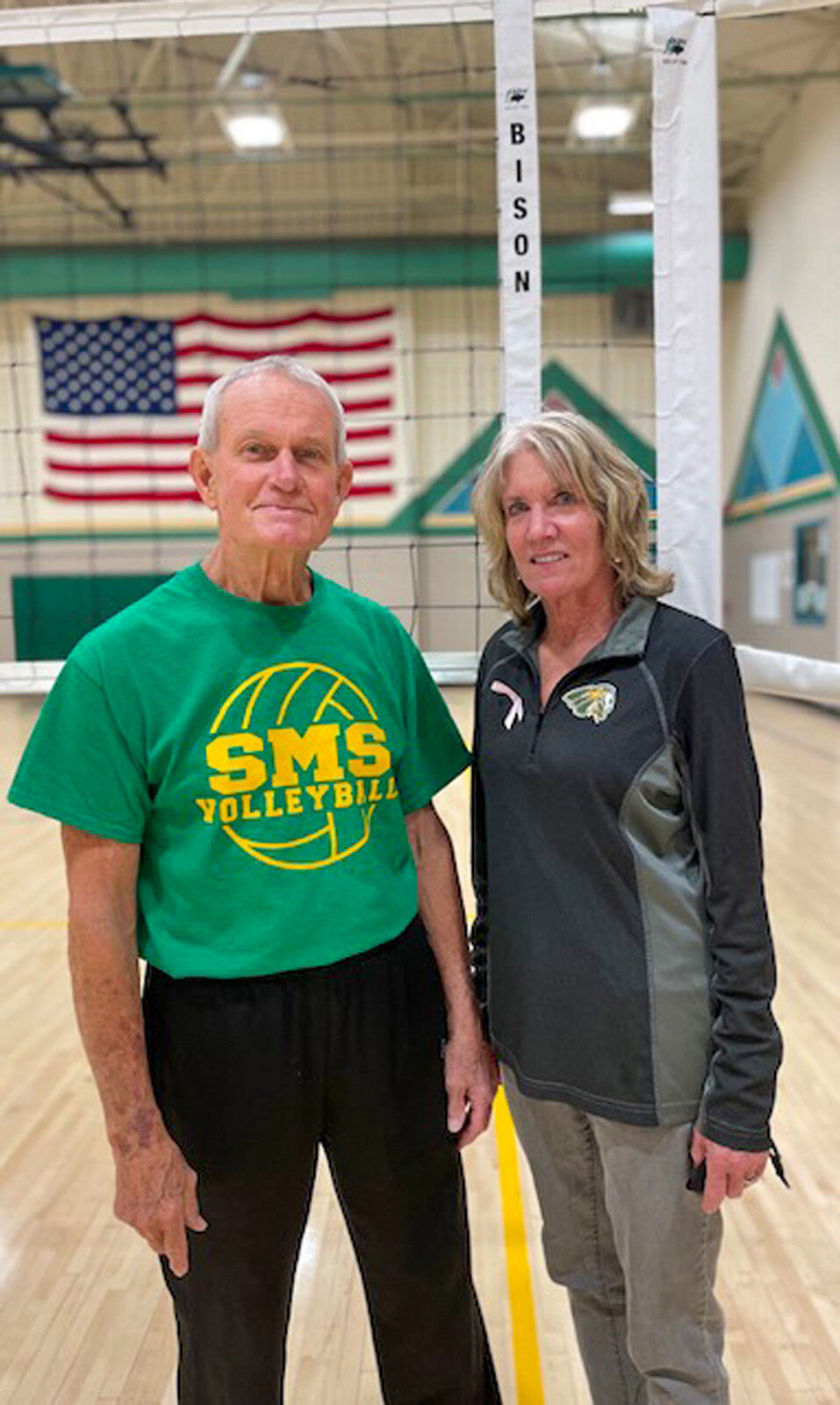 Bill Croal, Sally Craig, SMS girls' volleyball coaches